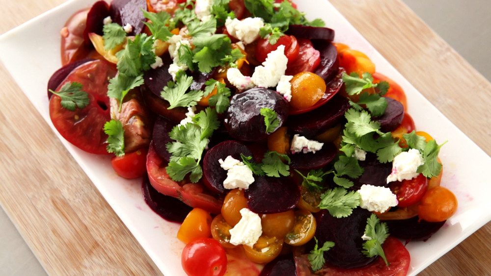 Video Tomato Beet Salad Martha Stewart