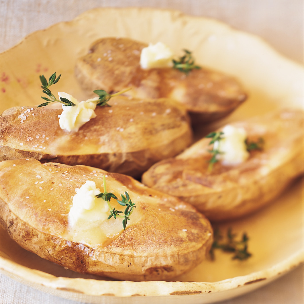 Halved Baked Potatoes