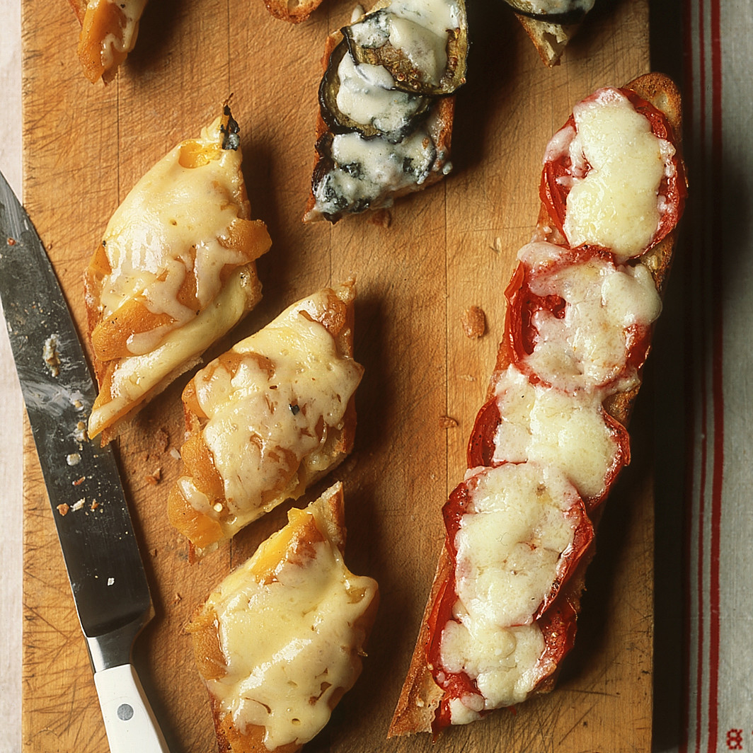 OpenFaced Bell Pepper and Fontina Grilled Cheese