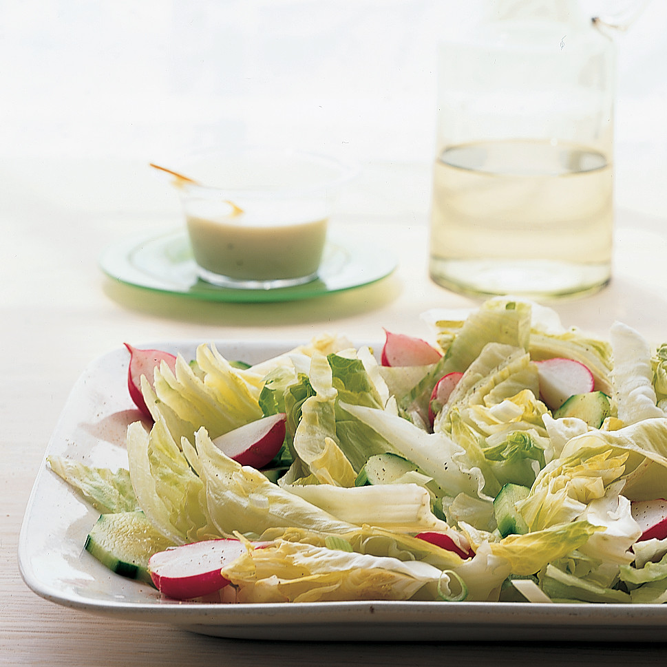 Iceberg Salad with Creamy Honey Dressing