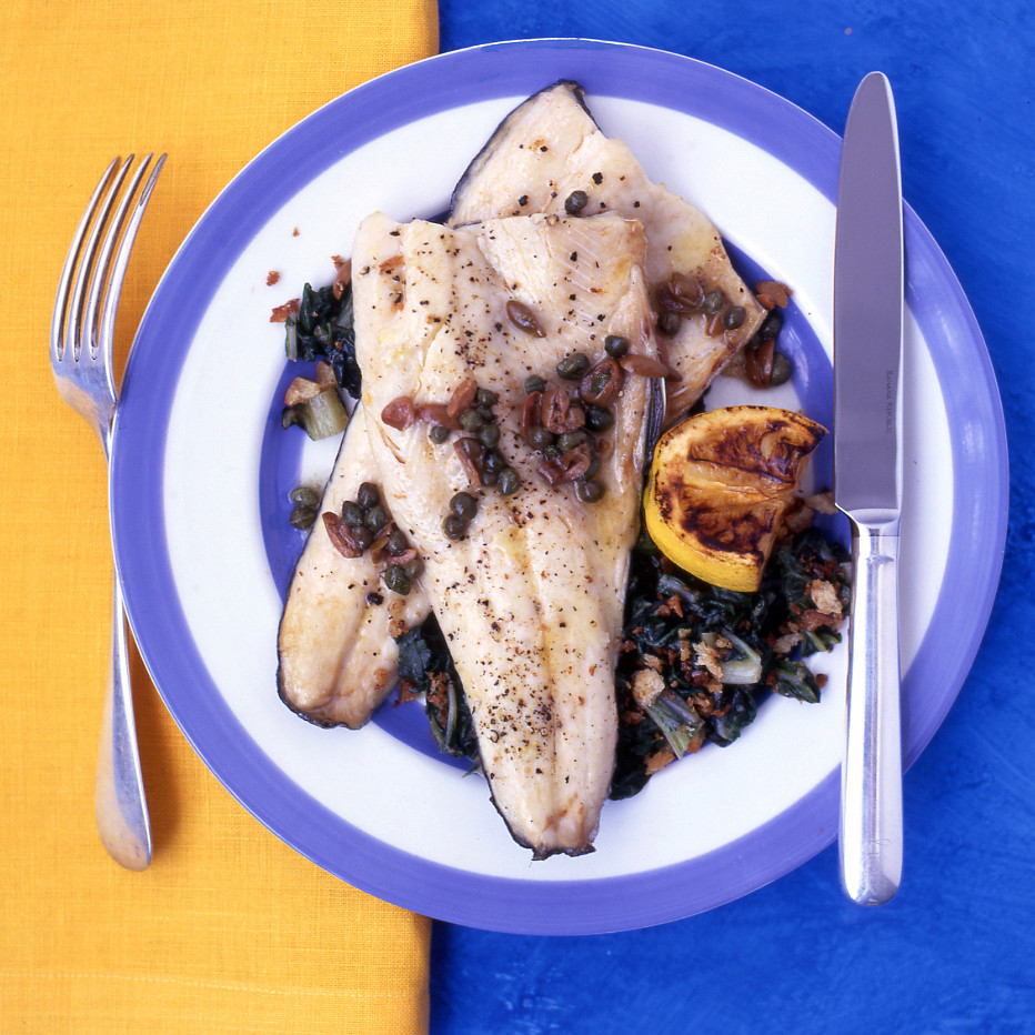 Trout with Olives and Brown Butter