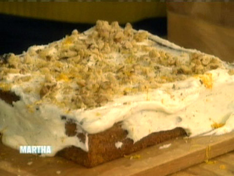 Video Carrot Cake Martha Stewart