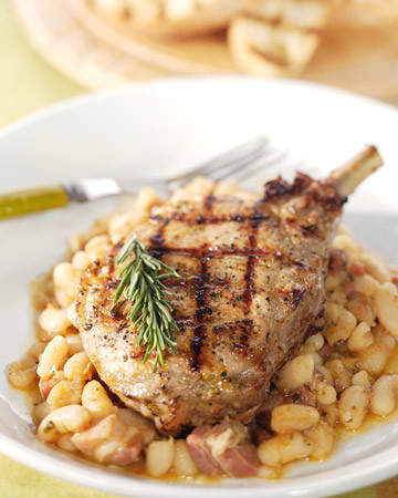 grilling thick pork chops