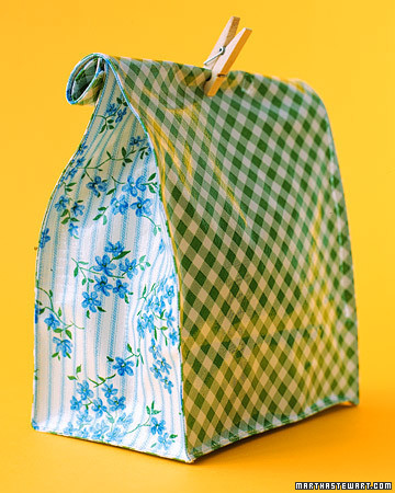 oilcloth lunch bag pattern