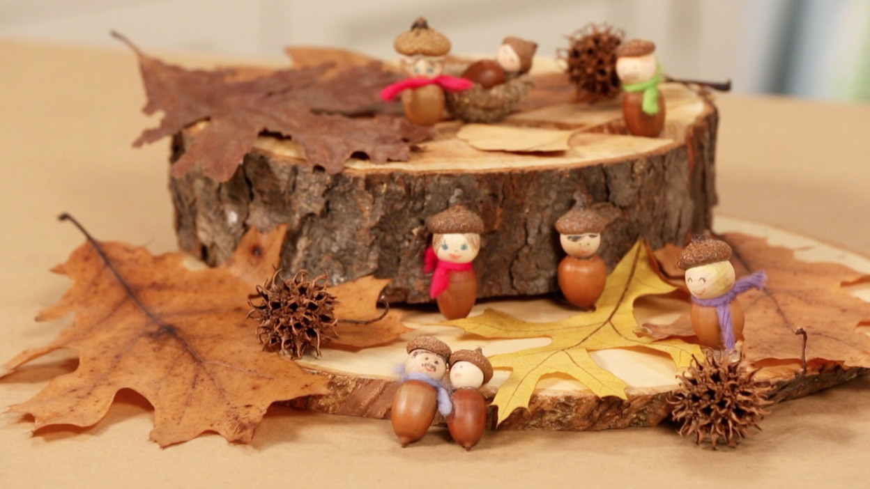 Video Handmade Acorn People Martha Stewart