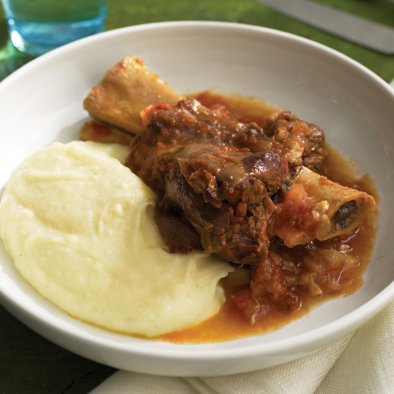 Slow-Cooked Lamb Shanks and Tomatoes