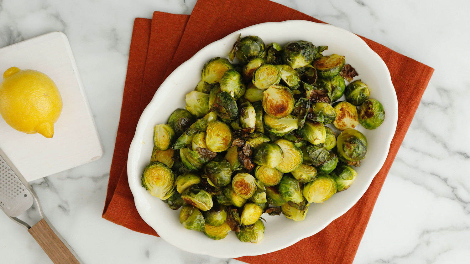 Video Watch Spiced Lemony Brussels Sprouts Martha Stewart