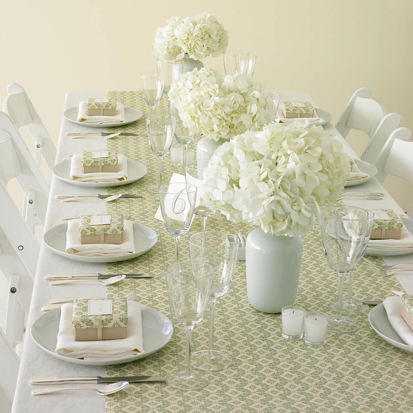 wrapping paper table runner martha stewart