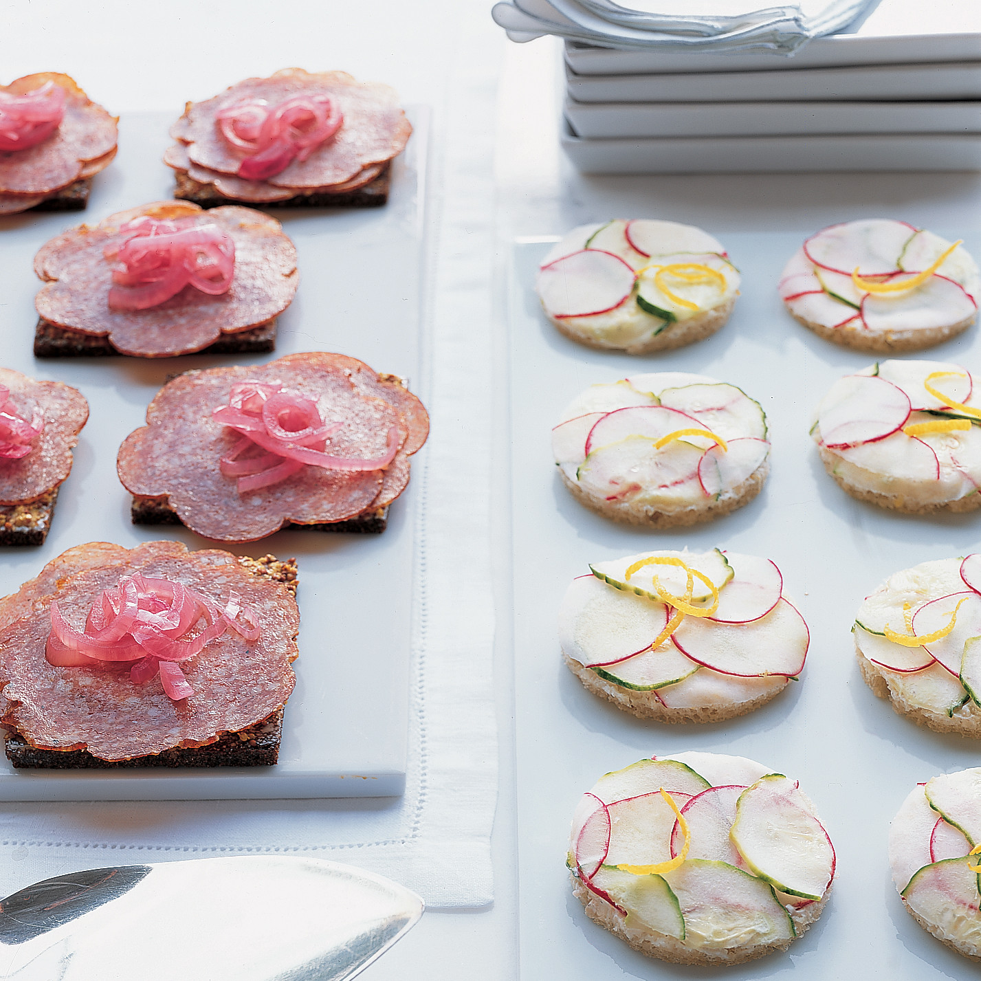 Salami Danish Sandwiches