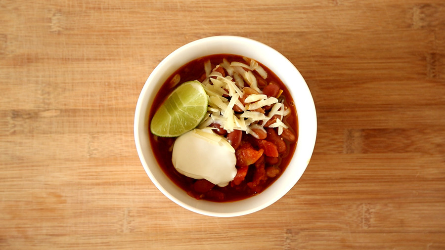 Video Sam's Vegetarian Chili Martha Stewart