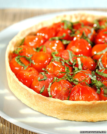 Cherry Tomato Tart Recipe & Video | Martha Stewart