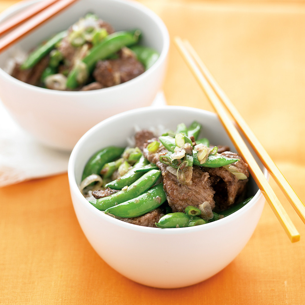Beef StirFry with Snap Peas