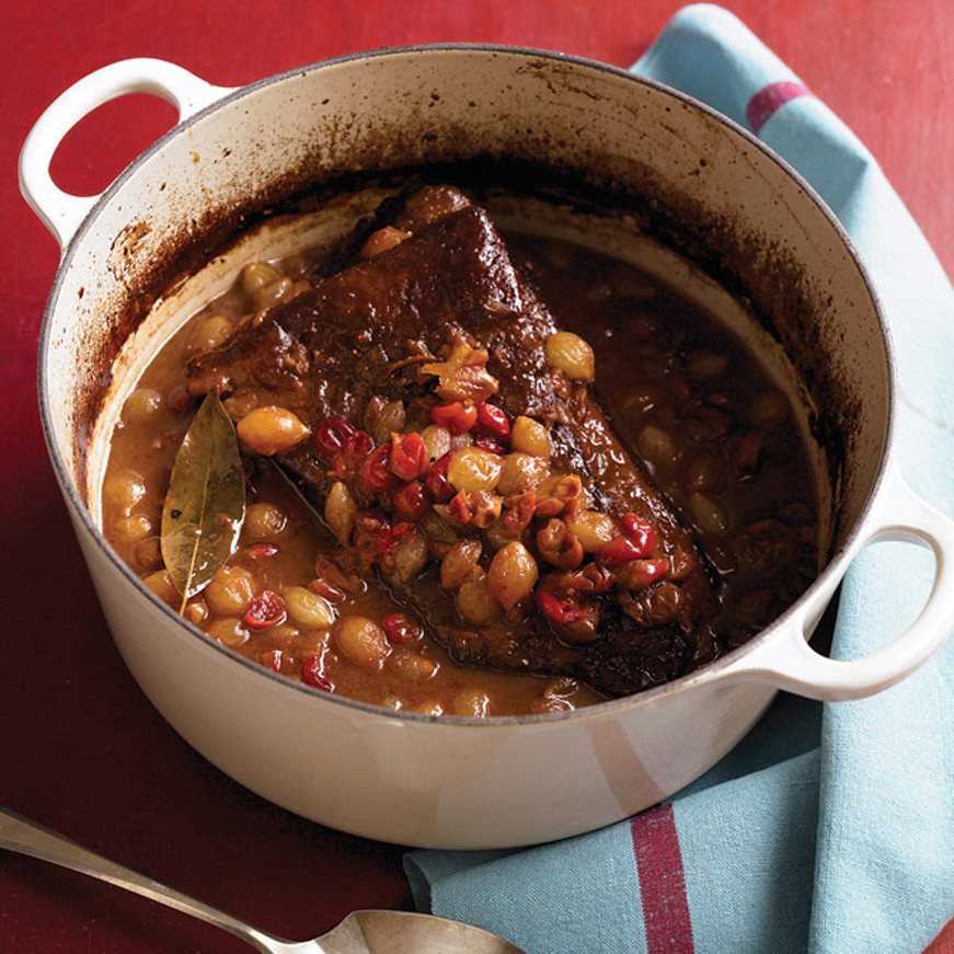 Braised Brisket with Cranberries