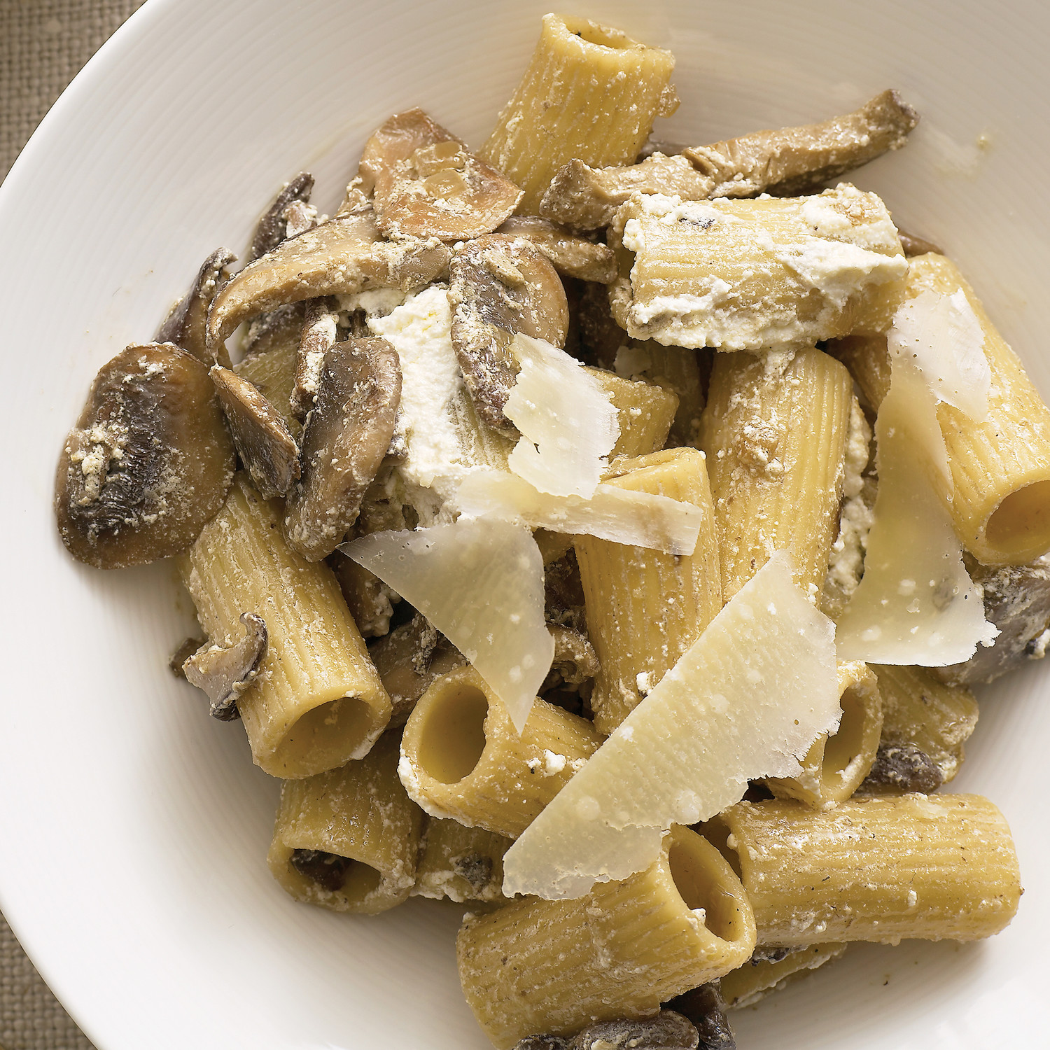 Mushroom Pasta with Ricotta