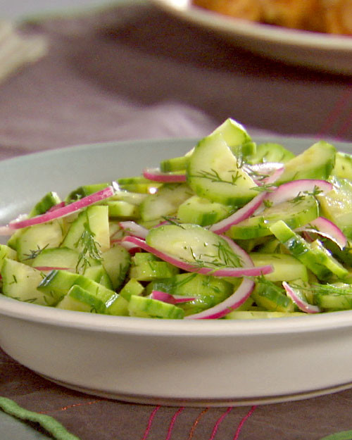Cucumber, Red Onion, and Dill Salad Recipe & Video | Martha Stewart