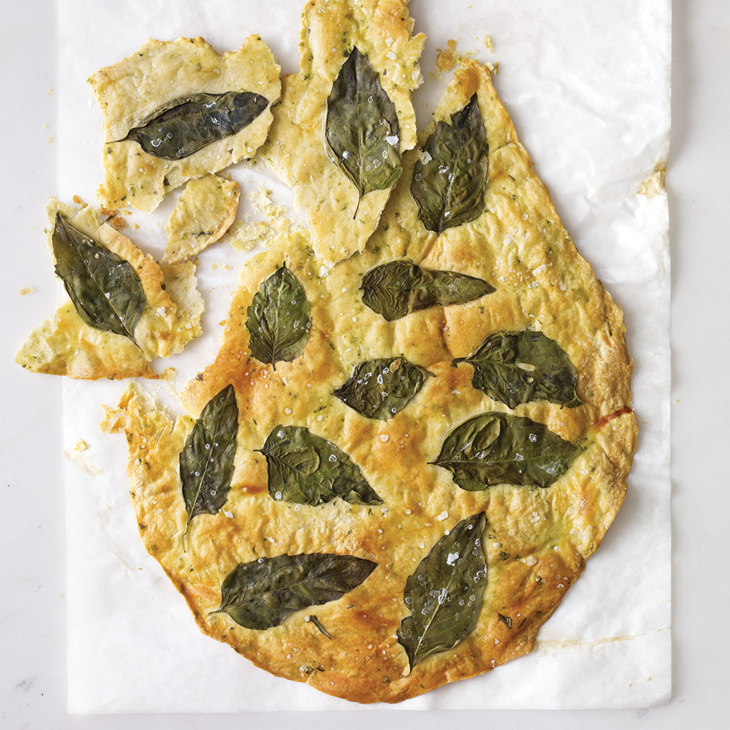 Basil Flatbread Crackers Recipe