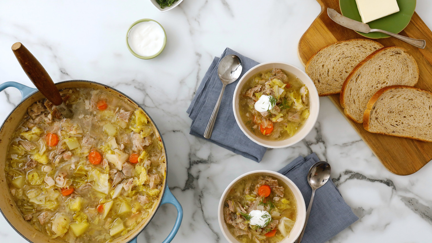 Video Watch Pork and Cabbage Soup Martha Stewart