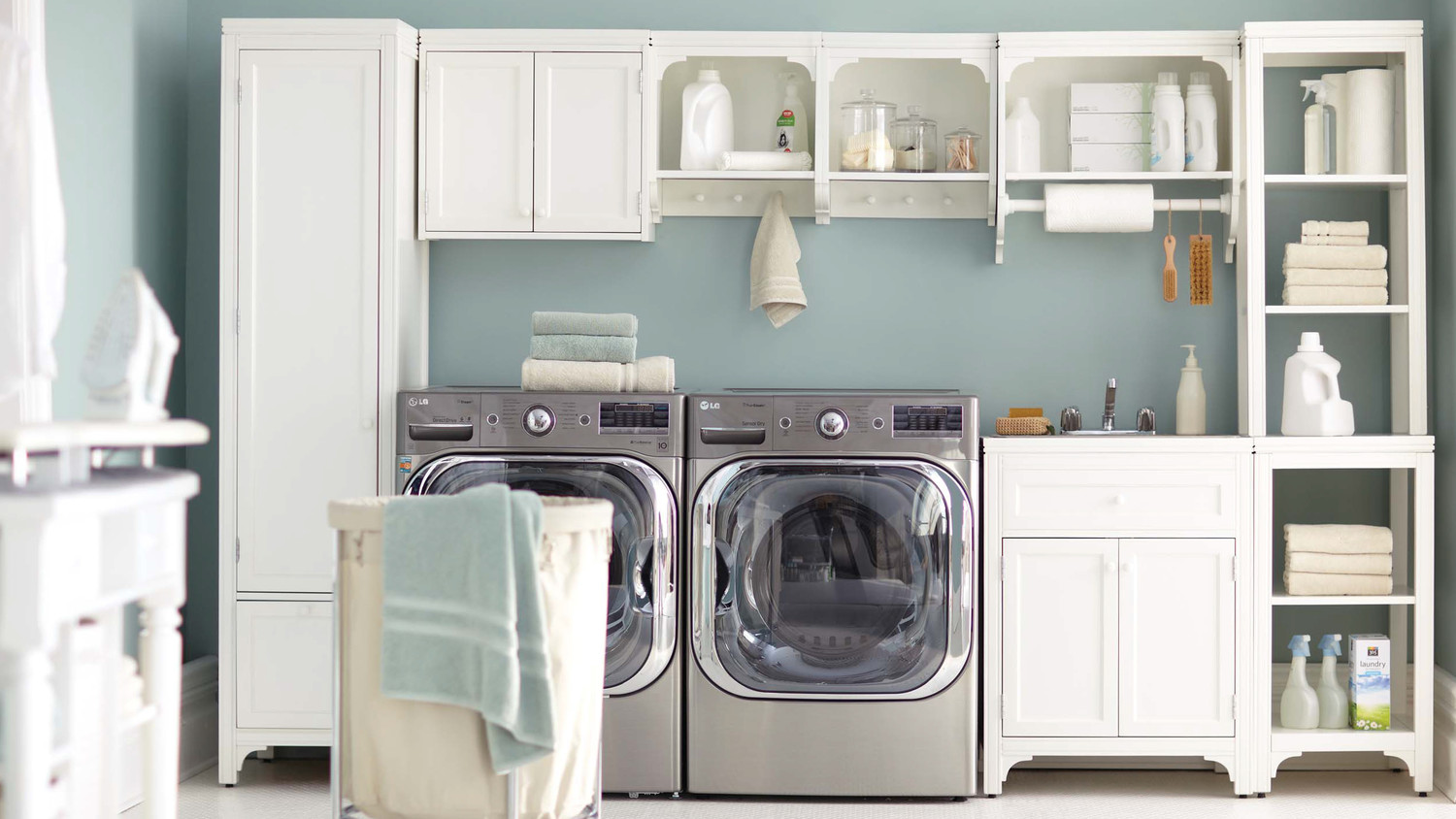 Laundry Storage, Laundry Room Organization & Laundry Organizers