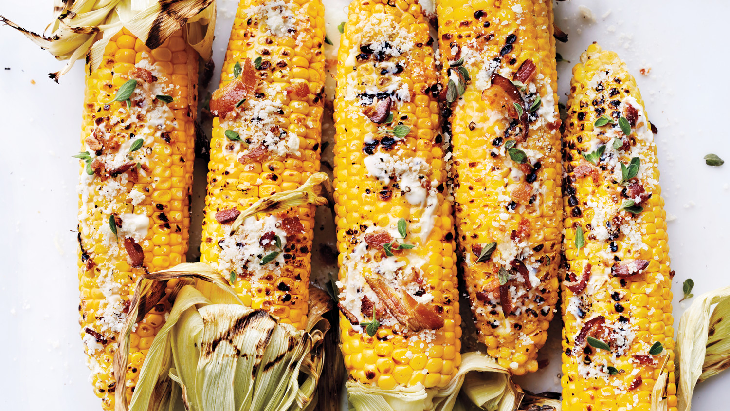 Perfect Bite: Grilled Corn with Bacon Recipe & Video | Martha Stewart