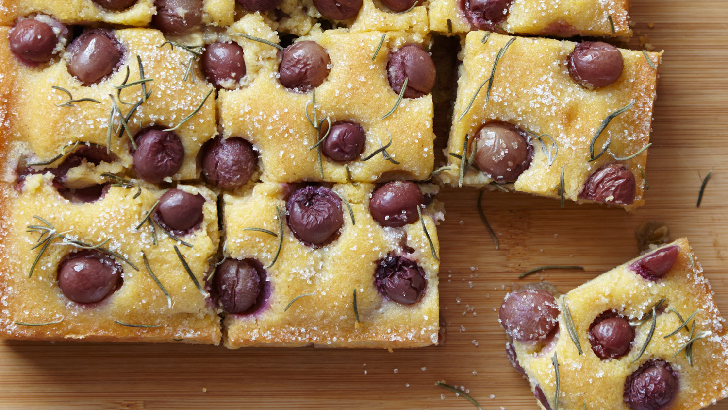 Polenta Grape Cake