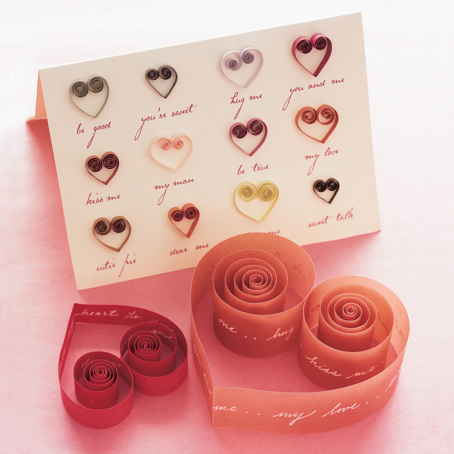 quilled hearts cards