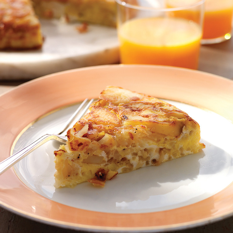 PotatoOnion Frittata Recipe Martha Stewart