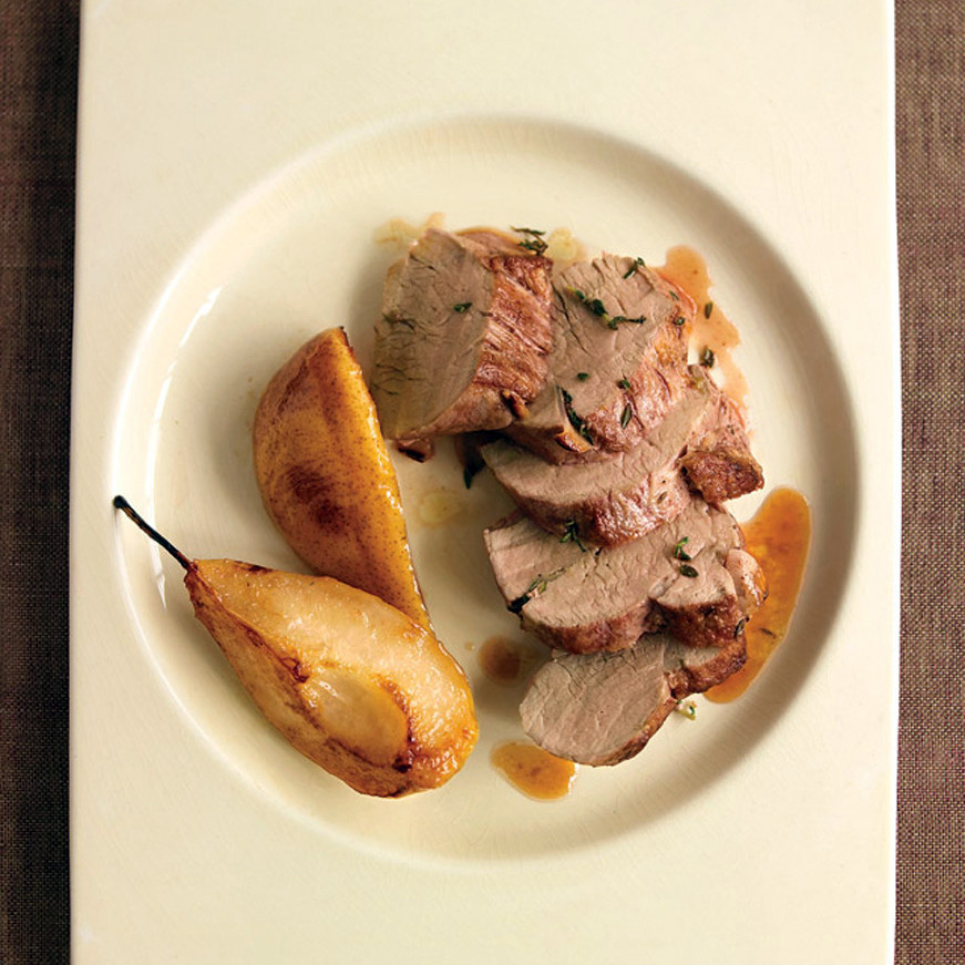 HerbRoasted Pork Tenderloin with Pears