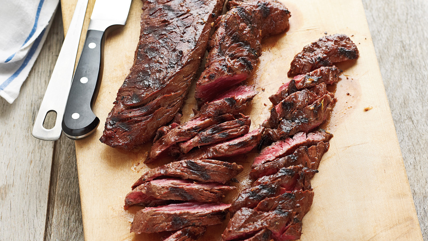 Grilled Marinated Hanger  Steak