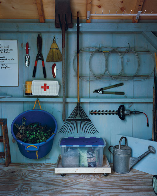 Shed HowTo Wooden Tray with Casters Martha Stewart