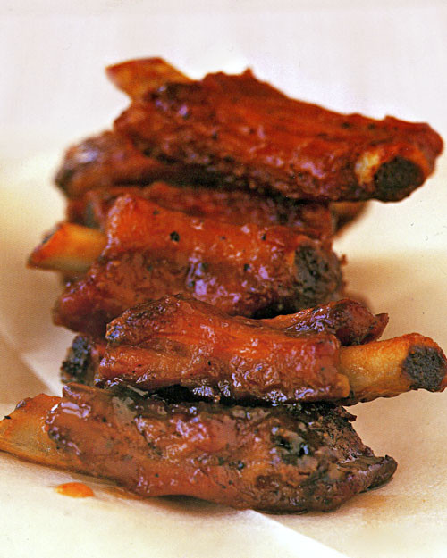 MolassesGlazed Cocktail Ribs Recipe & Video Martha Stewart
