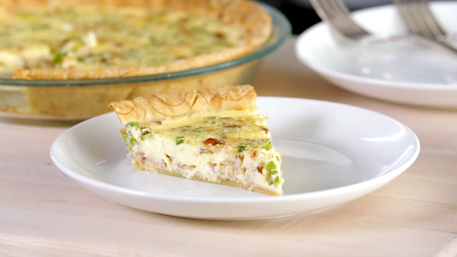 Video: Bacon and Scallion Quiche Martha Stewart