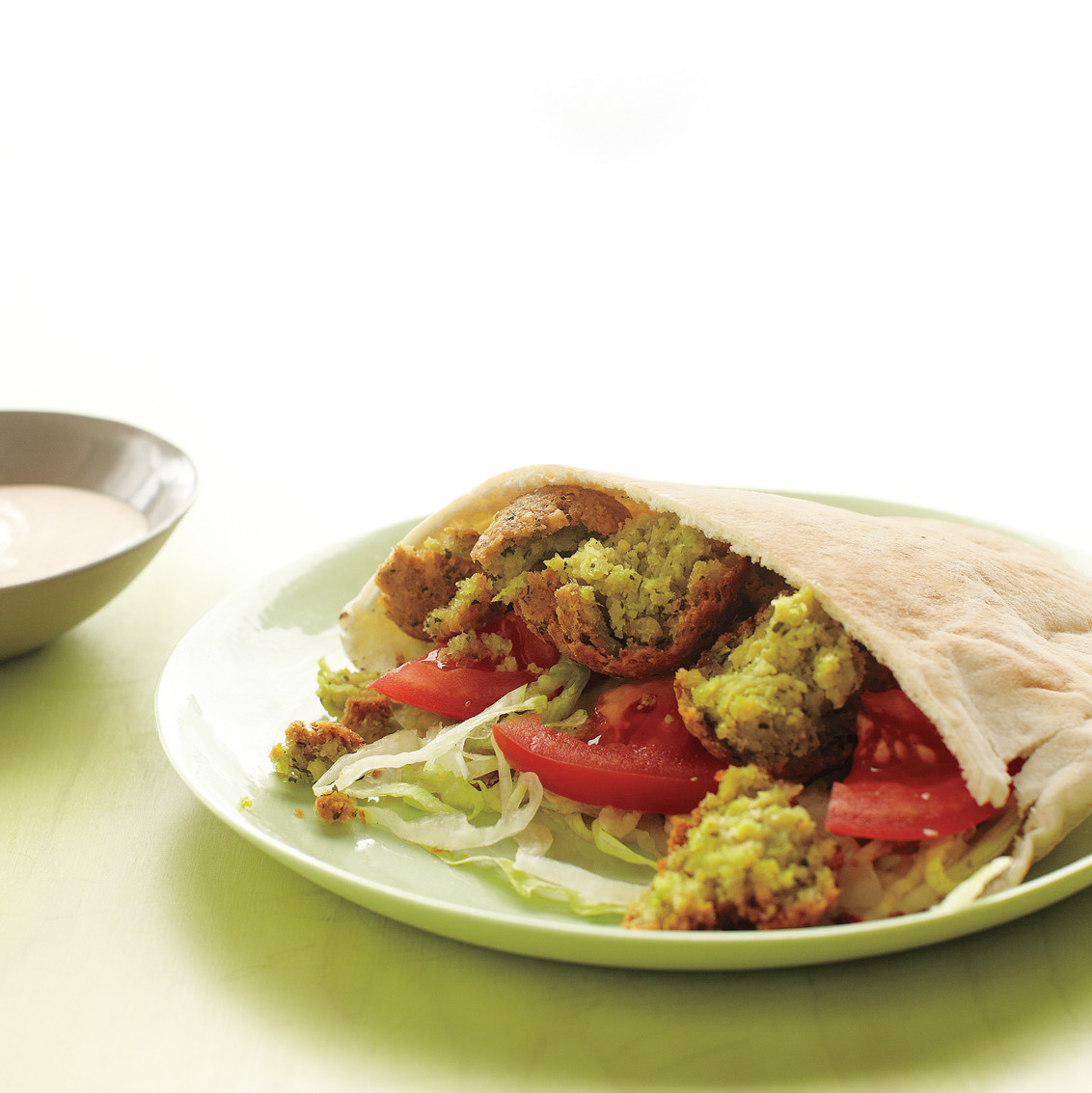 Edamame Falafel with Spicy Coriander Sauce