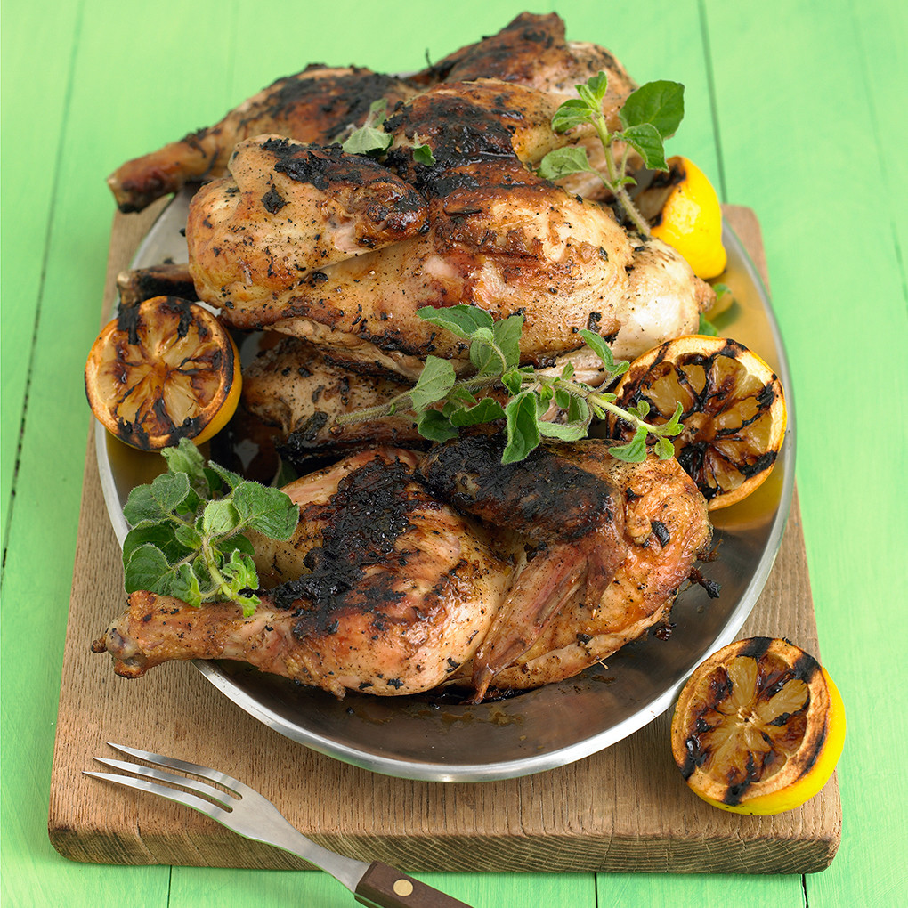 Grilled Chicken with Lemon and Oregano
