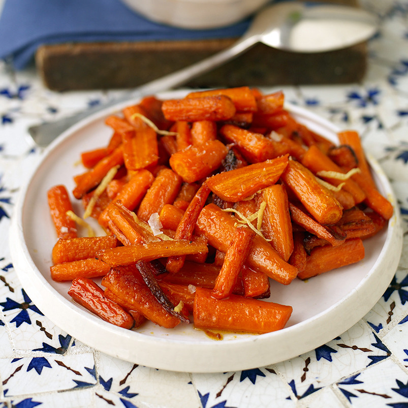 Roasted Carrots with Lemon Dressing