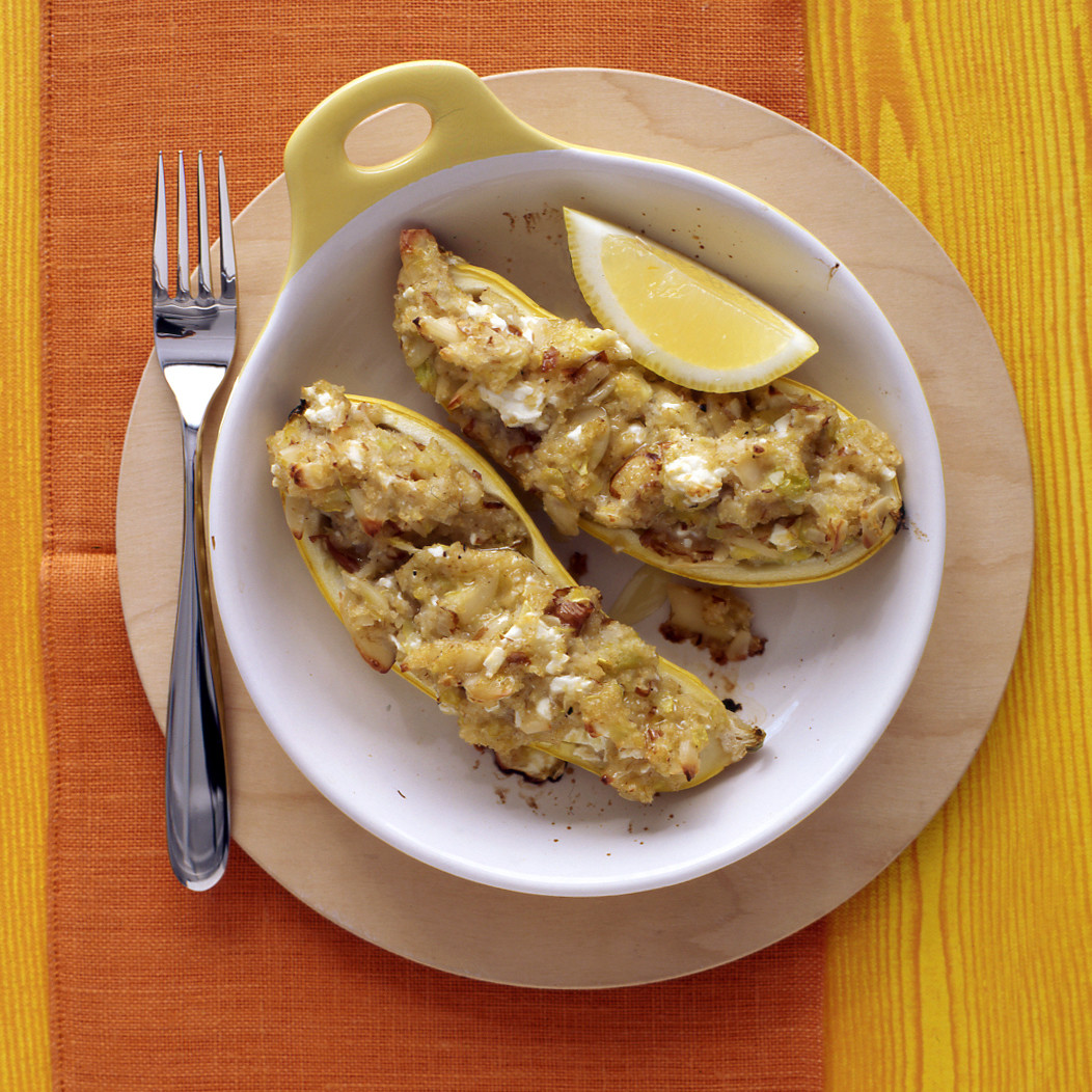 Stuffed Squash With Bulgur And Feta