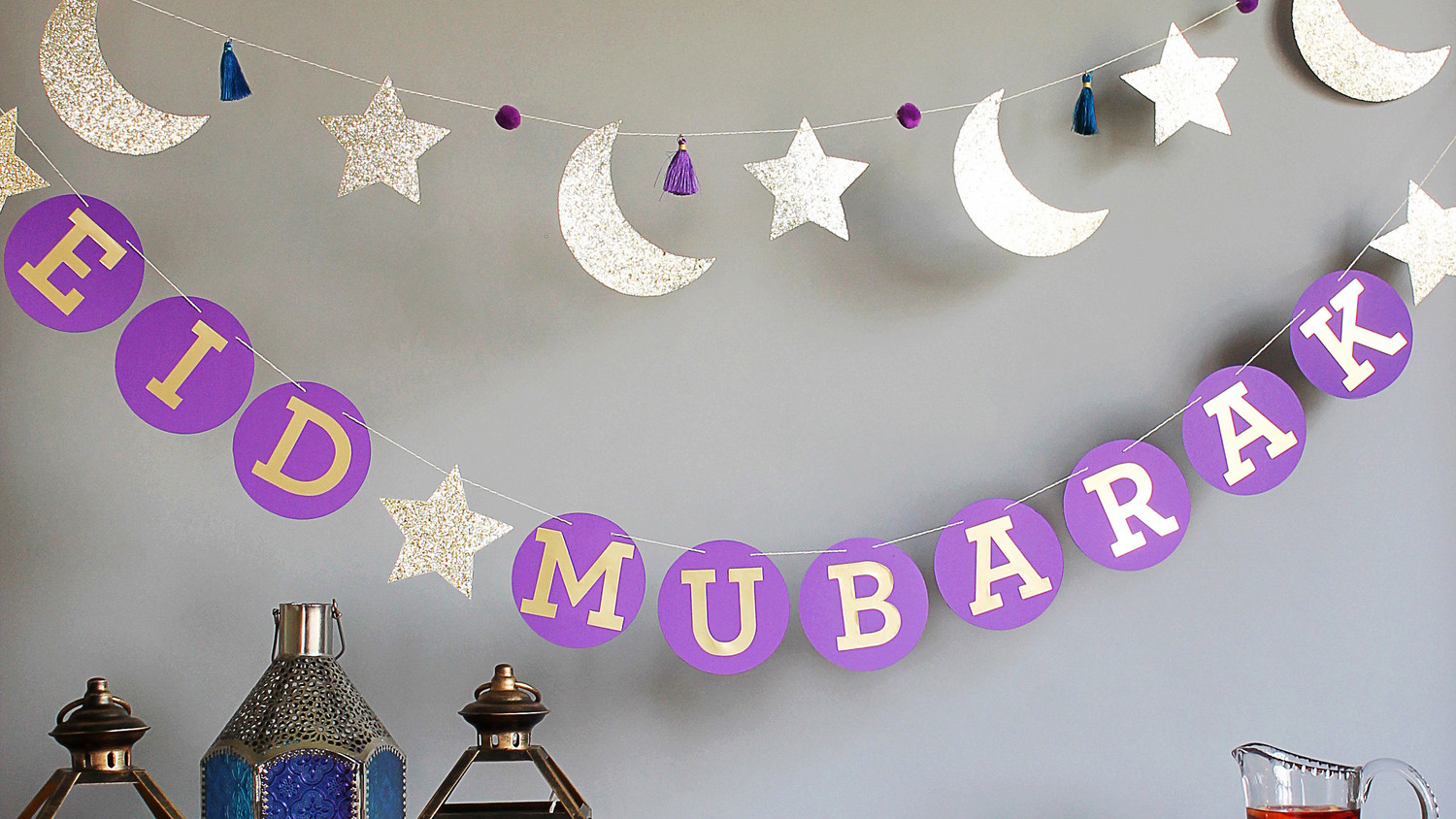 "Eid Mubarak" Circle Garland Martha Stewart