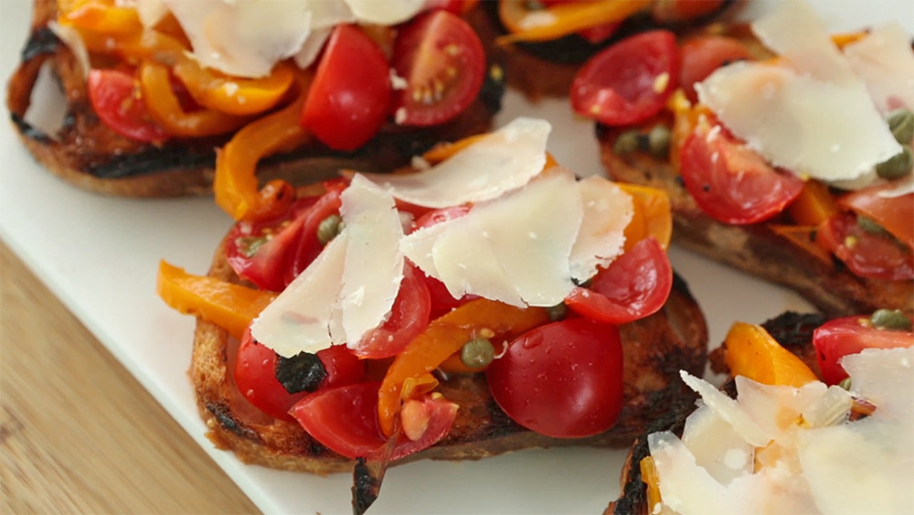 Video: Grilled Pepper Bruschetta | Martha Stewart