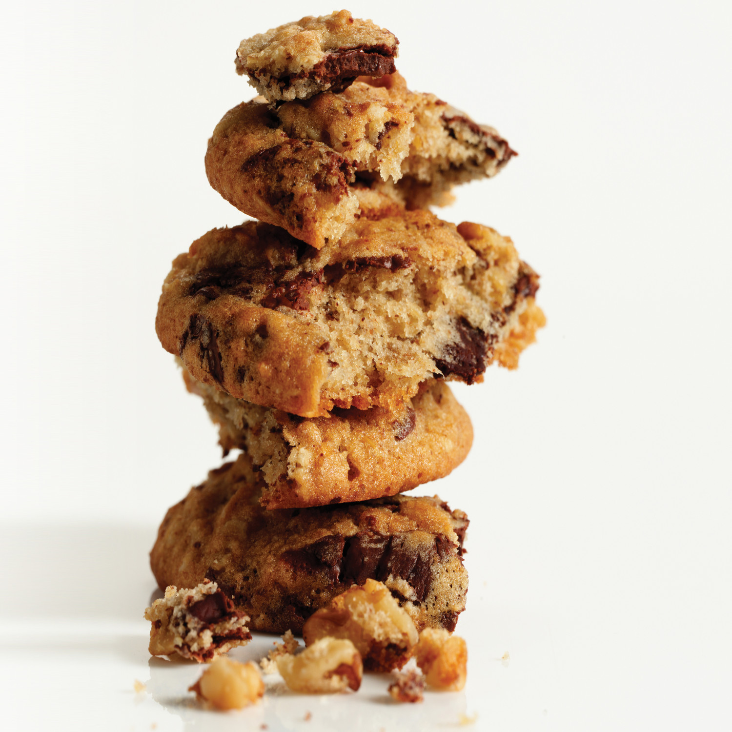 Banana Walnut Chocolate Chunk Cookies