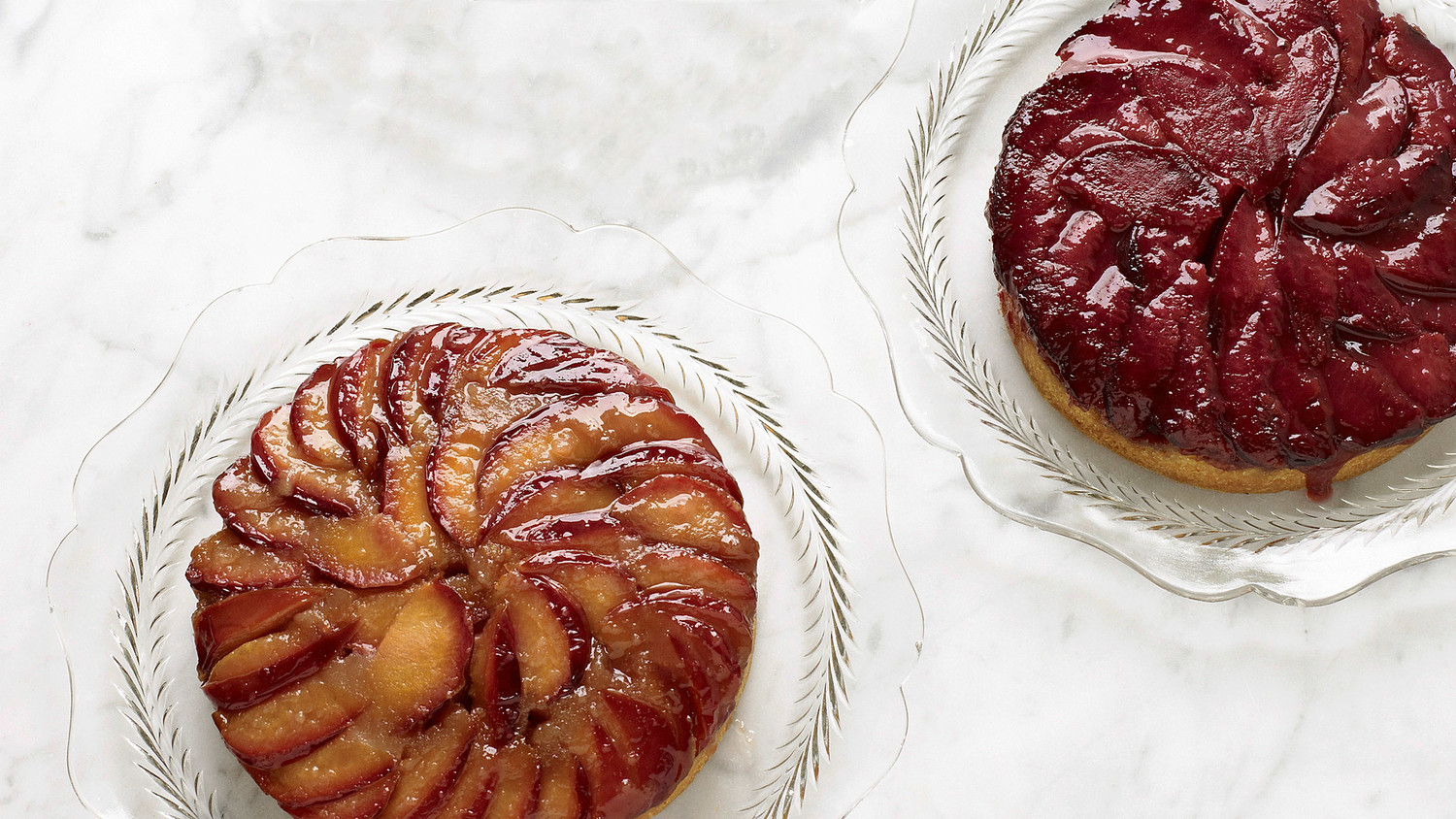 Nectarine, Plum, and Apricot UpsideDown Cakes Recipe & Video Martha