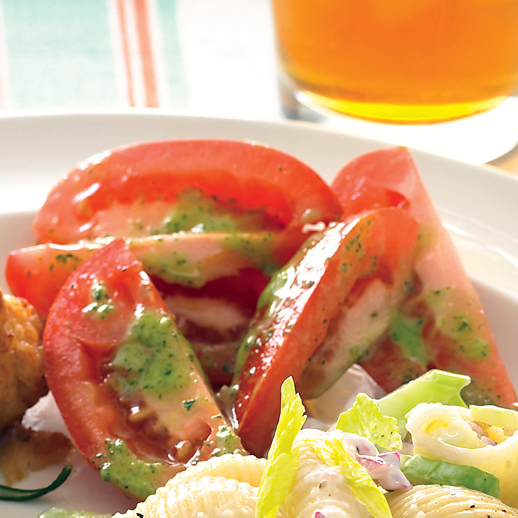 Tomato Salad with Parsley Vinaigrette