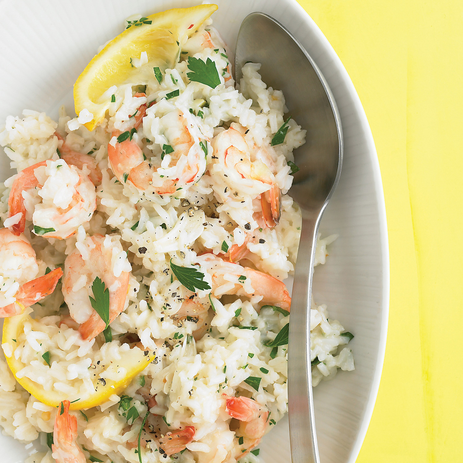 Lemon Shrimp with Rice Recipe | Martha Stewart