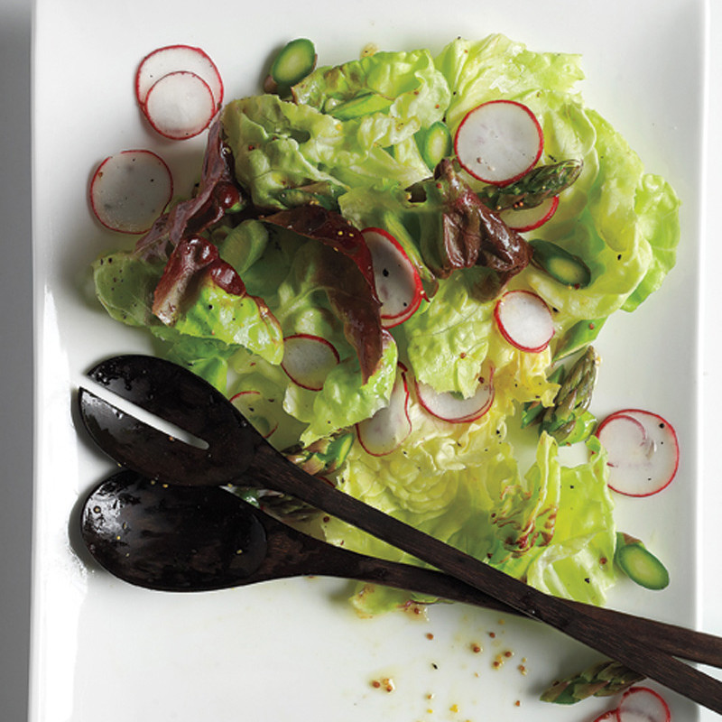 Bibb Salad with Radishes and Asparagus Bibb Salad with Radishes and Asparagus