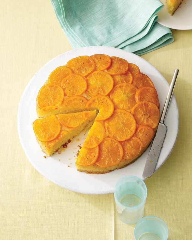 Satsuma Mandarin and Vanilla UpsideDown Cake