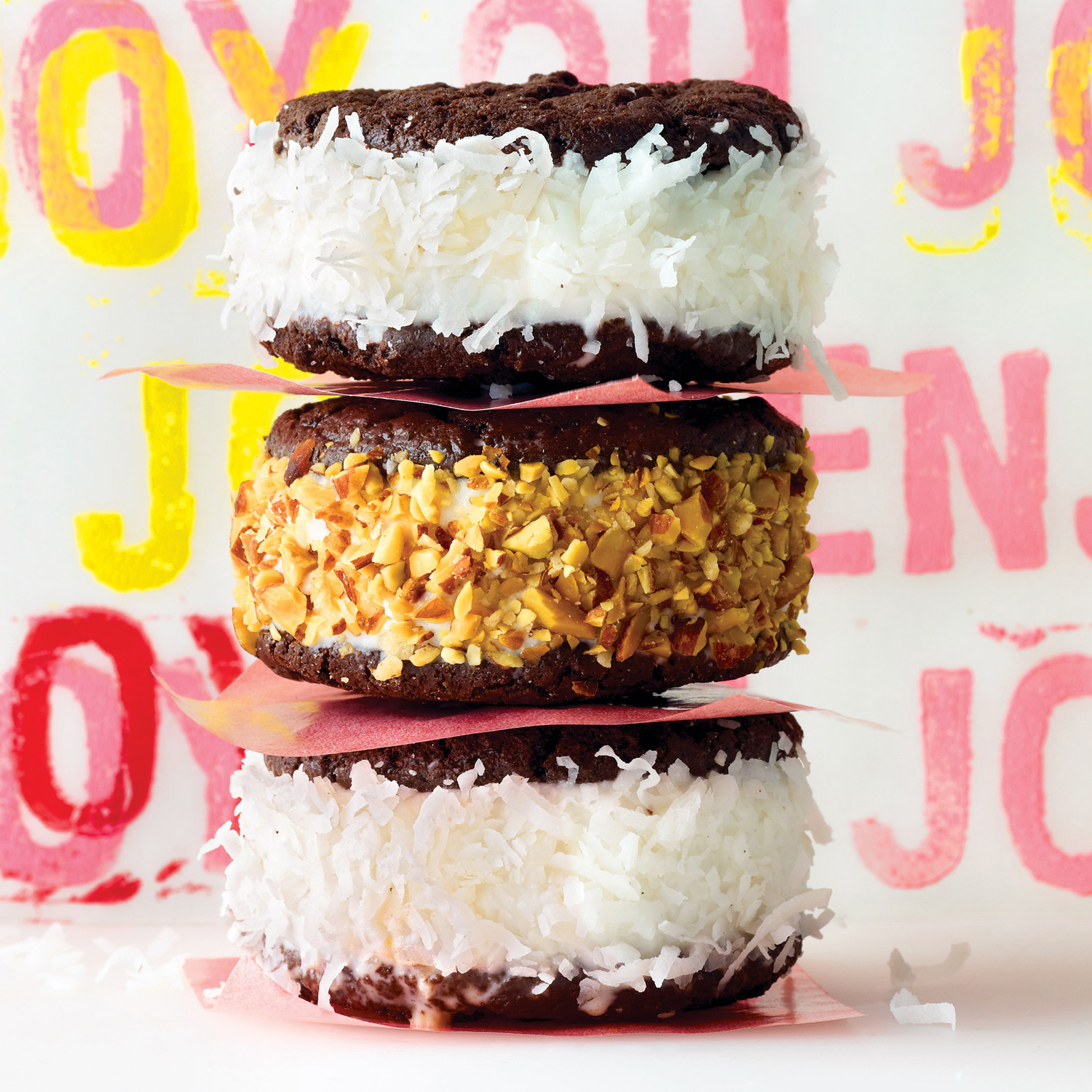 Coconut and Almond Ice Cream Sandwiches Coconut and Almond Ice Cream Sandwiches