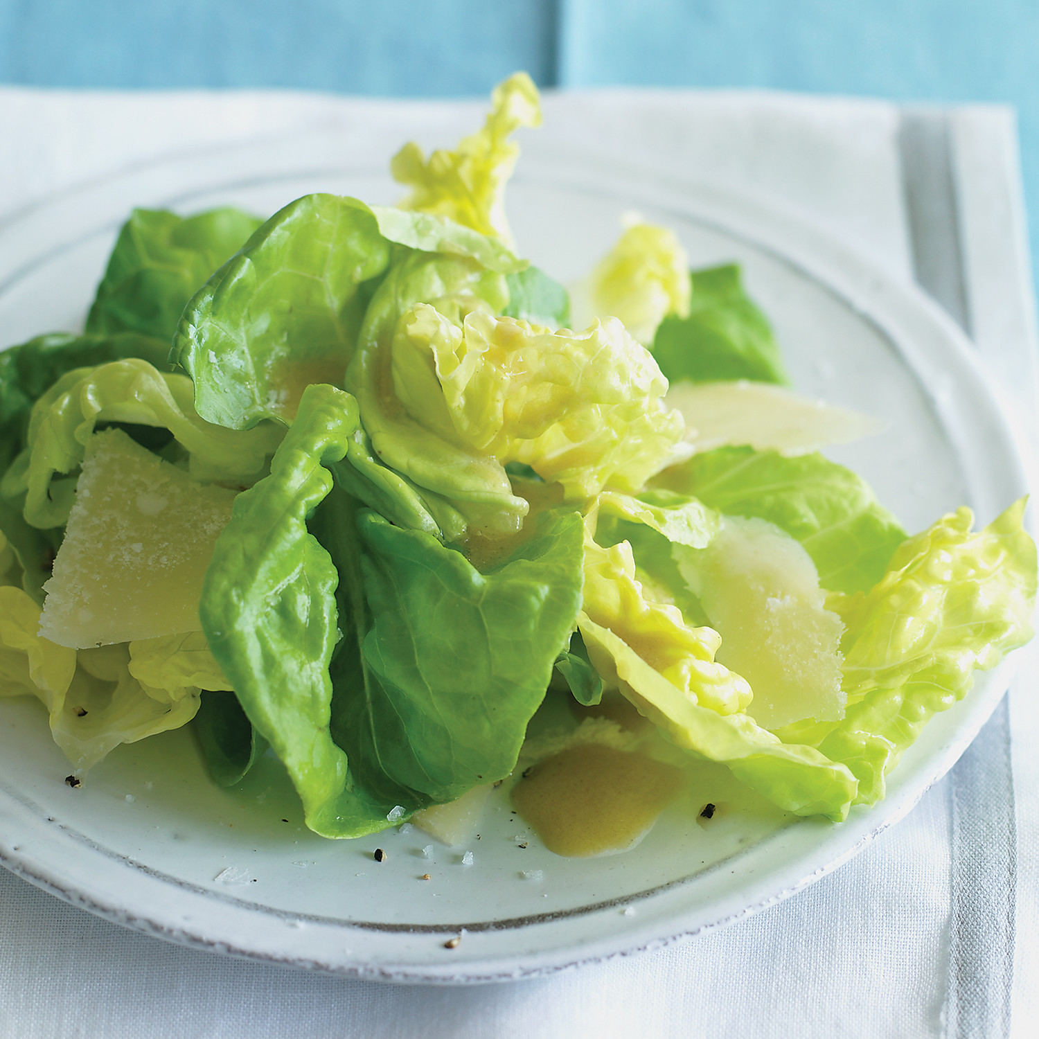 Boston Lettuce with Shaved Parmesan Recipe | Martha Stewart