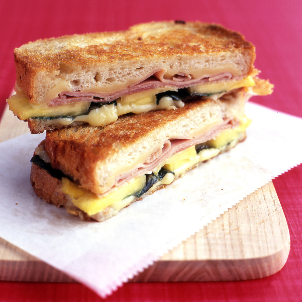 Grilled Ham and Cheese with Pineapple