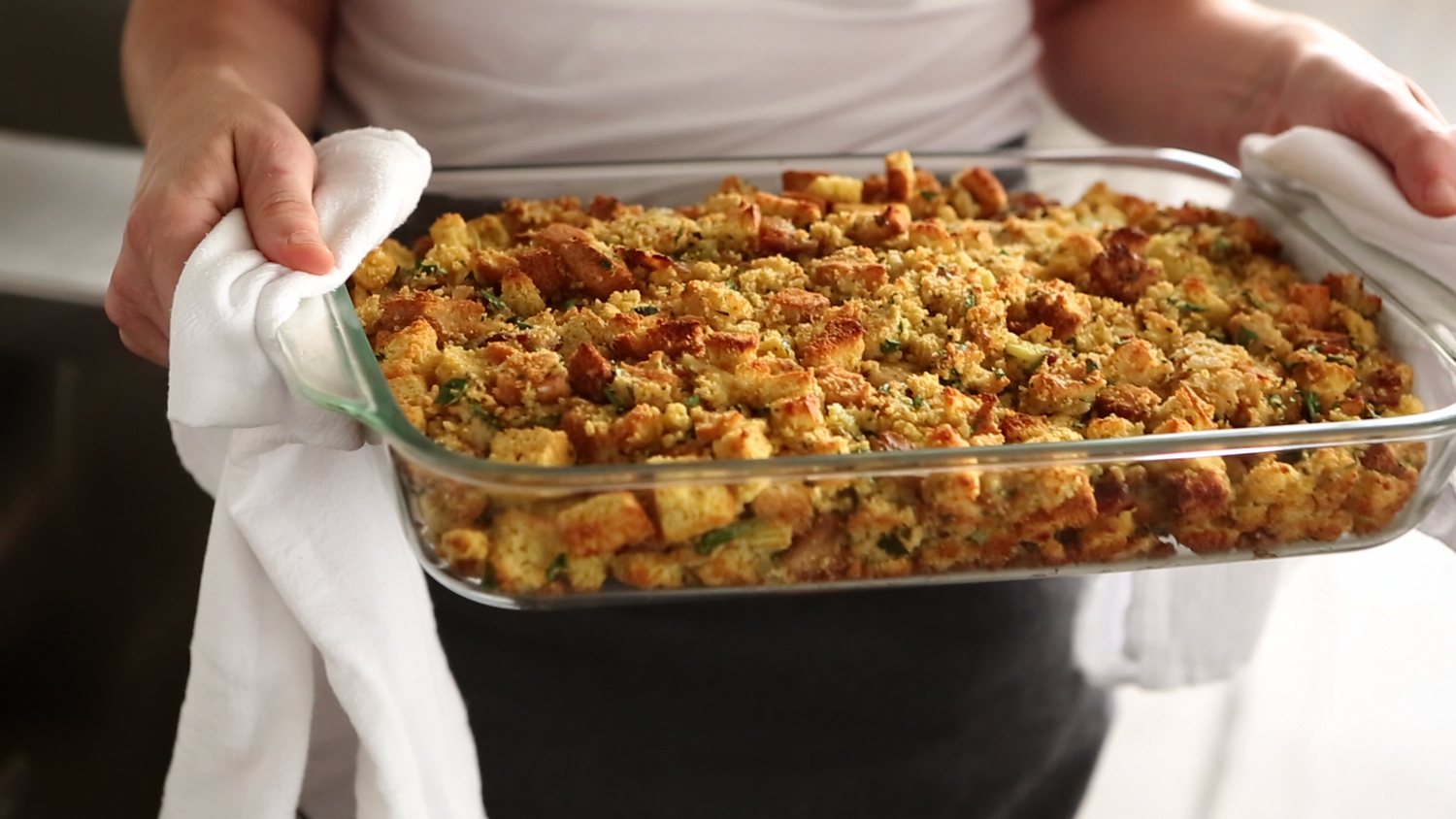 Martha Stewart Cornbread Stuffing
 Video Bacon Cornbread Stuffing