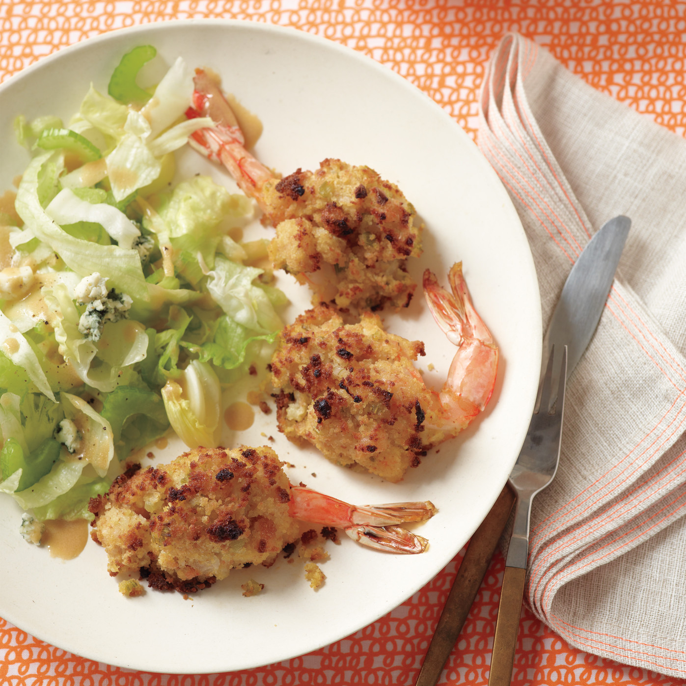 Cornbread-Stuffed Shrimp