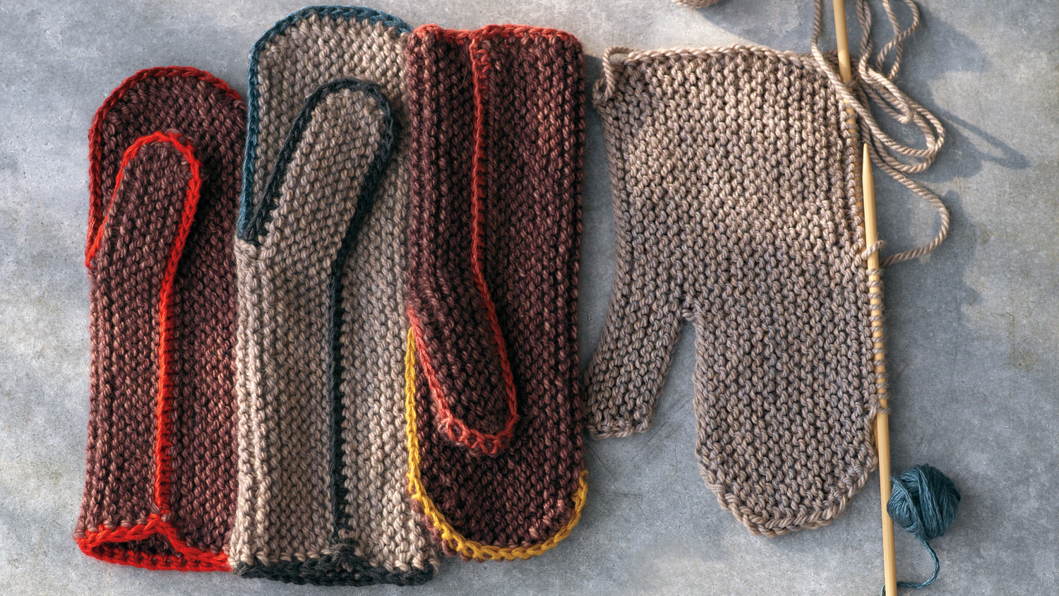 how to knit mittens