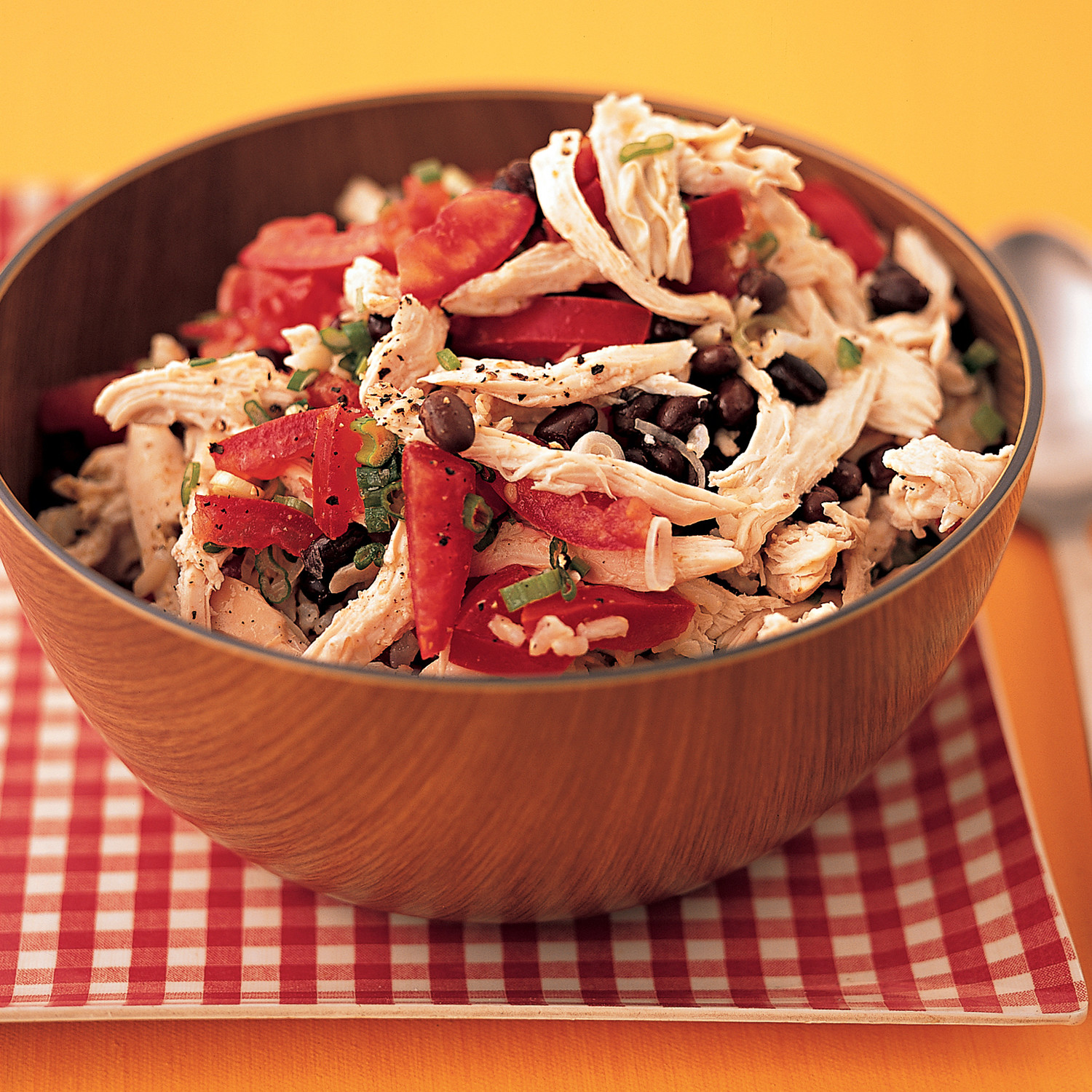 Chicken, Rice, and Black-Bean Salad
